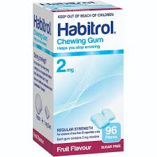 Habitrol Gum Fruit 2mg 96pk