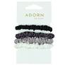 MAE 41-2200 Elastic Slim Scrunchie Greys