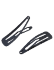 MAE 40-2135 One Touch Clips 8cm Black 2 pack