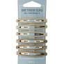 MAE 40-2129SB One Touch Clip 6cm S/Blonde 6 pack
