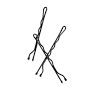 MAE 40-2604BK Bobby Pin SG 4.5cm Black 80 pack