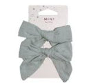 MAE 40-3120 Allig. Clips Bow Green 2 pack