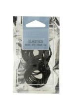 MAE 40-2209BK Elastic Thin Black Small 20 pack