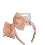 MAE 40-3315 Headband Large Bow Apricot