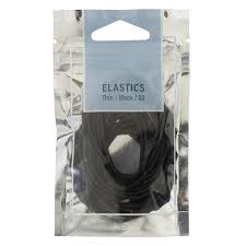 MAE 40-2201BK Elastic Thin Black 20 pack