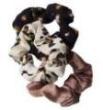 MAE 41-2203 Elastic Scrunchie S/Wild 3 pack