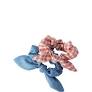 MAE 40-3223 Elastic Scrunch Gingham & Chambray 2 pack