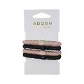 Adorn by Mae 41-2220 Elastic Woven Beige & Black 4s