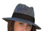 Unisex Fedora Hat 58cm - Black M