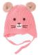 PINK Kids Mouse Face Beanie