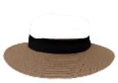 Trilby Hat White