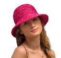 Hat Summer Cloche 58cm - Raspberry