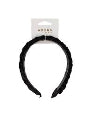 Adorn by Mae Headband Velvet Braided Black