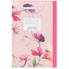 Heathcote & Ivory Sweet Pea & Honeysuckle Drawer Liners 5pk