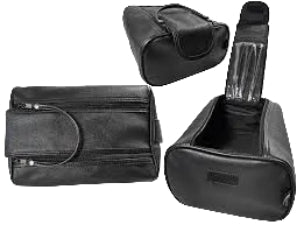 Men Plain Black Holdall