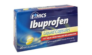 Ethics Ibuprofen Liquid Capsules 20s