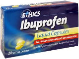 Ethics Ibuprofen Liquid Capsules 20s