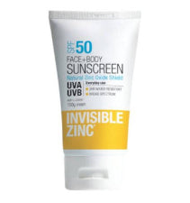 Invisible Zinc Face & Body 2hr Water Resistant  SPF50 150g