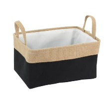 Med Black Jute Bag 18cm
