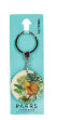 Parrs On Portage Keyring Wooden Kiwi Tropics Round