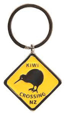 POP Keyring Metal Kiwi Crossing