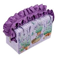 HeathCote & Ivory English Lavender Ruffle Washbag