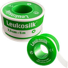 Leukosilk Hypoallergenic 2.5cm x 5m roll