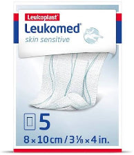 Leukoplast T-Plus Skin Sensitive 8x10cm 5pk