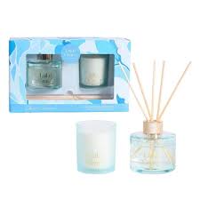 Lulu Grace Diffuser & Candle Clean Cotton 2pc