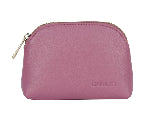 Leather Dome Purse Large Pink/Rose