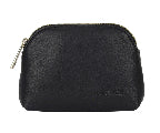Leather Dome Purse Large Black