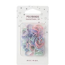 MAE 40-3215 Elastic Poly Pastels 100 pack
