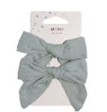 MAE 40-3120 Alligator Clips Bow Green 2 pack