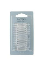 MAE 40-2000CL Sidecombs Clear Med 4 pack