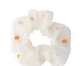 MAE 40-3216 Elastic Scrunch Daisy White