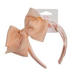 MAE 40-3315 Headband Large Bow Apricot