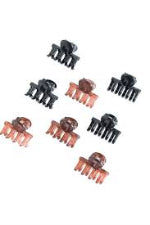 MAE 40-2400 Claw Grip Black & Tortoiseshell 8 pack