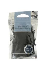 MAE 40-2207BK Elastic Pony Tail Black 15 pack