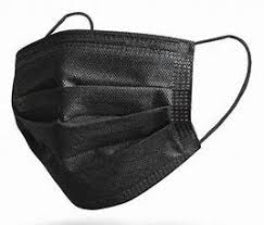 Essentials Disposal Mask Black 20pk