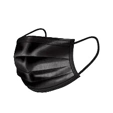 Essentials Disposable Mask Kids Black 20pk