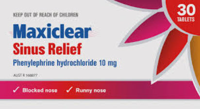 Maxiclear Sinus Relief Tabs 30s