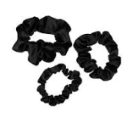 MAE Elastic Scrunchie Satin Black (3)