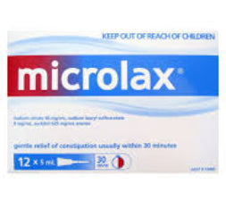 Microlax Micro Enemas 5ml 12pk