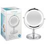 CASUELLE Chrome Make Up Mirror 1X/7X