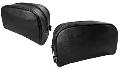 Unisex Plain Black Oval Clutch