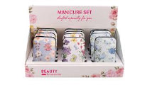 Small Floral Manicure Set 7pc