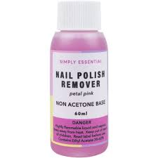 Simply Essential Nail Polish Remover Pink Non-Acetone 60ml