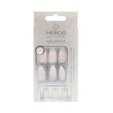Helios Gel Stiletto Nails French Gem 24pk