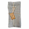 Forage Napkins Set4 Olive Stripe - Linen Cotton Blend