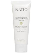 Natio Daily Defence Face Moisturiser SPF50 100ml